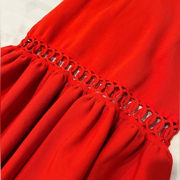 Jonathan Simkhai Chainlink Fit-and-Flare Knit Dress - Picture 2 of 3